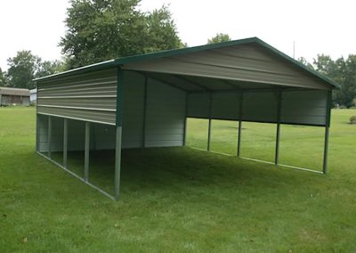 carport boxedeave lightstone huntergreen 2